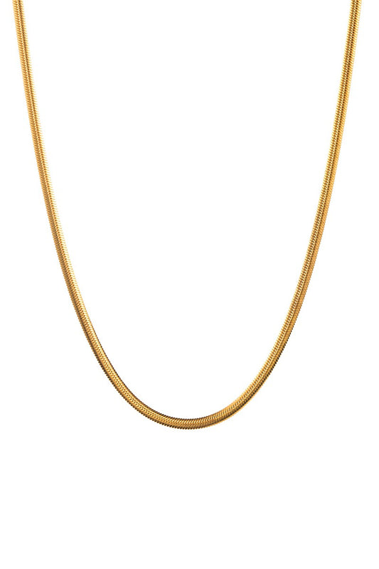 rowan: sage snake chain necklace