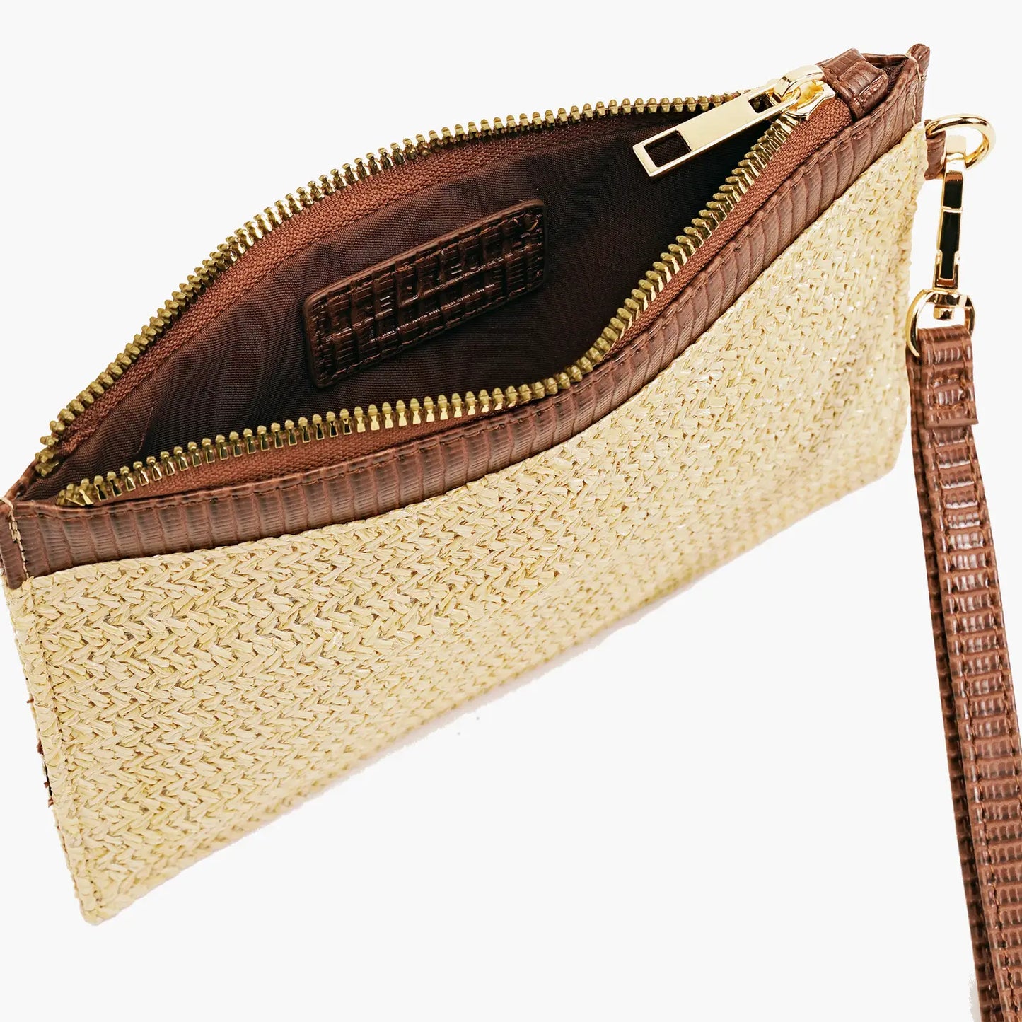 katherine straw clutch handbag
