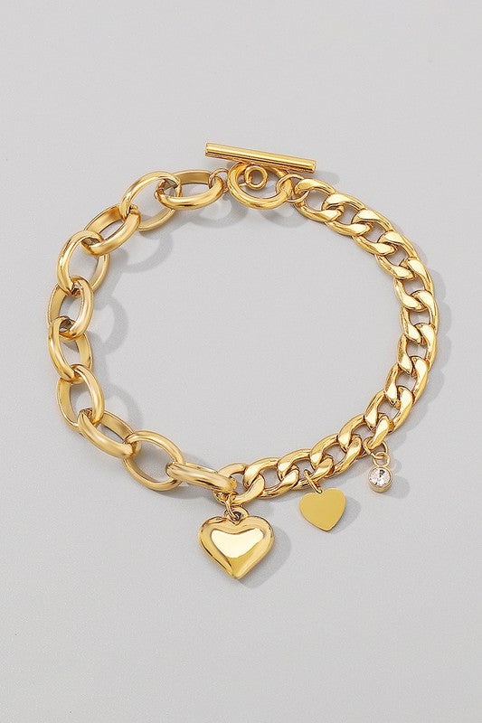 rowan: chunky charm bracelet