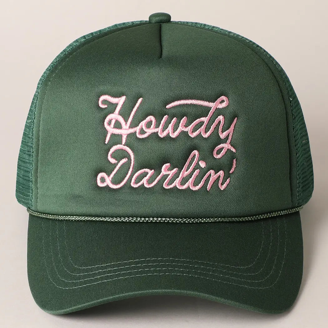 howdy darlin' trucker hat
