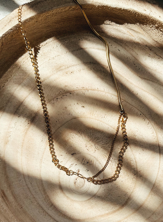 rowan: carly layered chain necklace