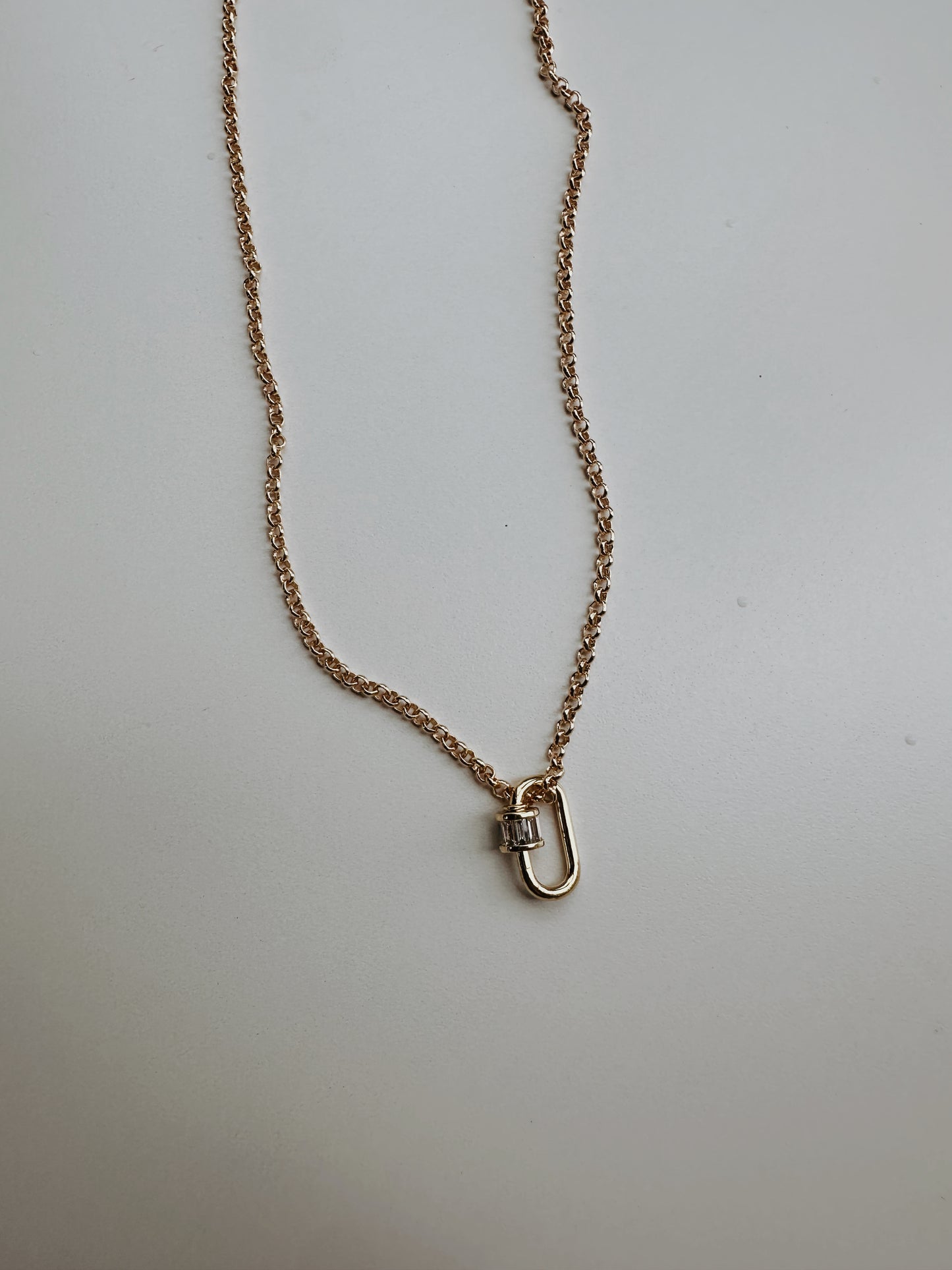 rowan: hadley carabiner necklace