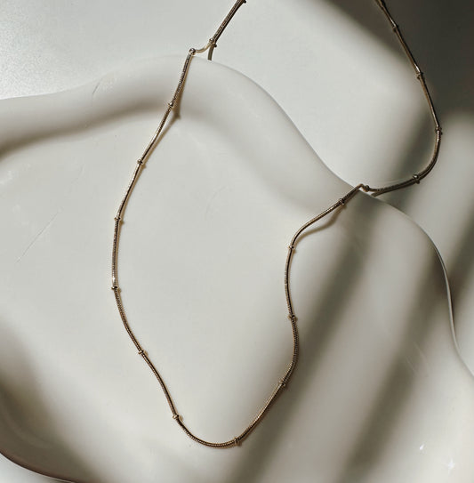rowan: lucia beaded chain necklace