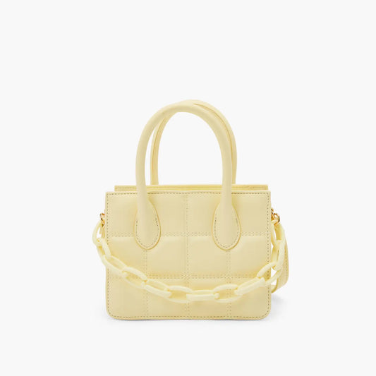 kylie mini quilted crossbody - yellow
