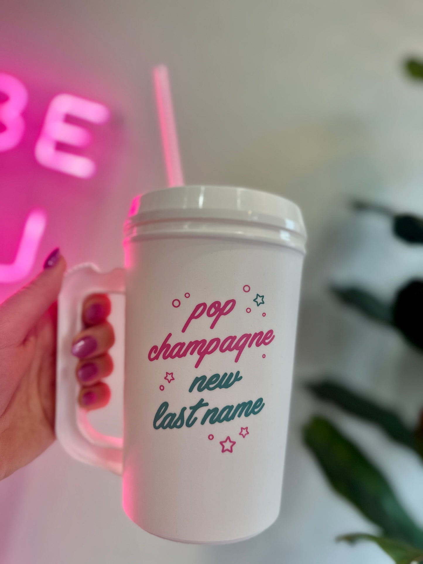 pop champagne mega mug